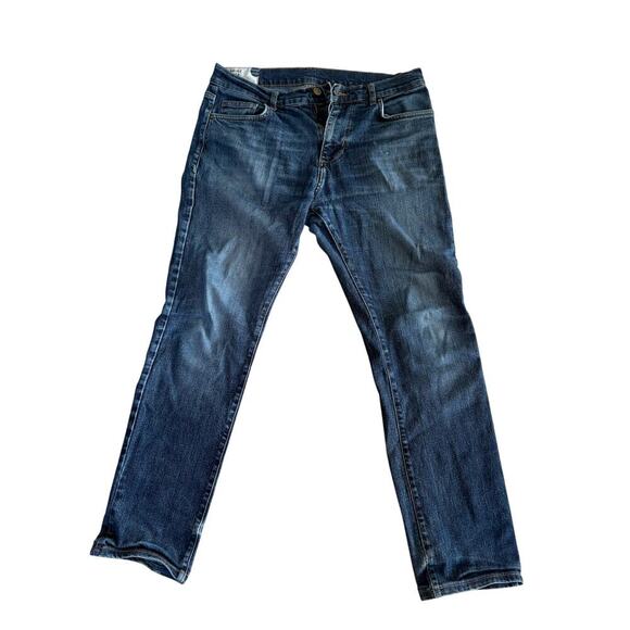 Men's 34x32 Marine Layer Straight Jeans Medium Wash Denim Casual USA - Picture 1 of 7